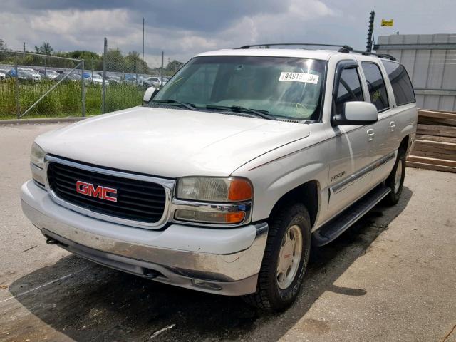 3GKFK16T91G198252 - 2001 GMC YUKON XL K WHITE photo 2