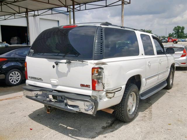 3GKFK16T91G198252 - 2001 GMC YUKON XL K WHITE photo 4