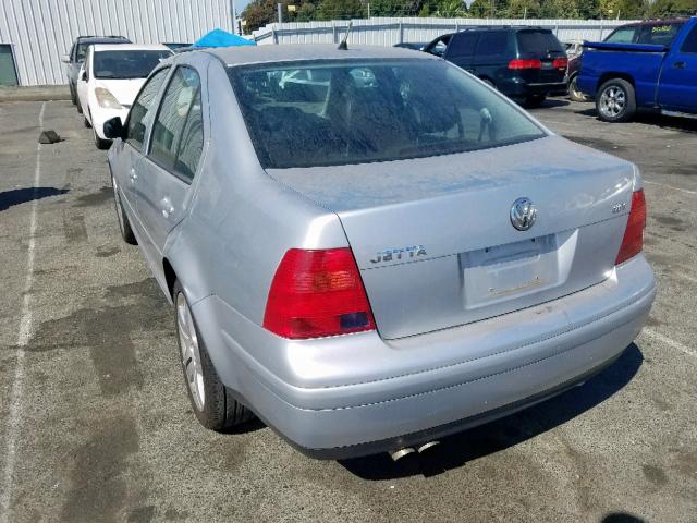 3VWSE69M03M079932 - 2003 VOLKSWAGEN JETTA GLS SILVER photo 3