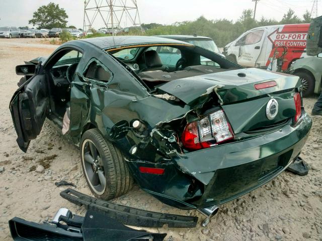 1ZVHT82H785170055 - 2008 FORD MUSTANG GT GREEN photo 3