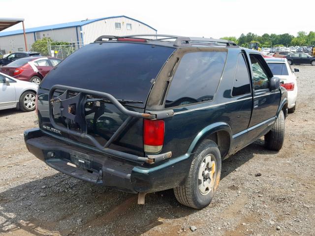 1GNCT18W52K131619 - 2002 CHEVROLET BLAZER GREEN photo 4