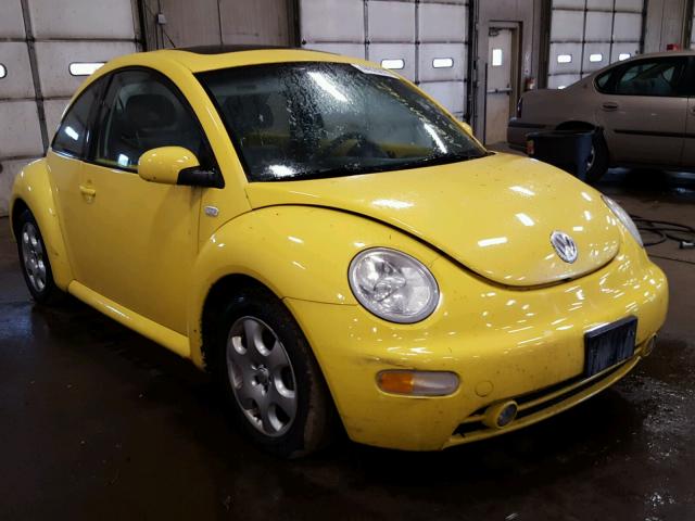 3VWCB21C02M459103 - 2002 VOLKSWAGEN NEW BEETLE YELLOW photo 1