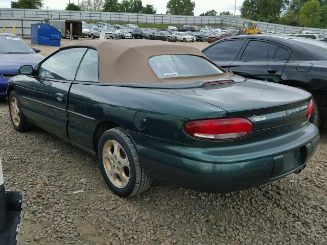 3C3EL55HXWT201509 - 1998 CHRYSLER SEBRING JX GREEN photo 3