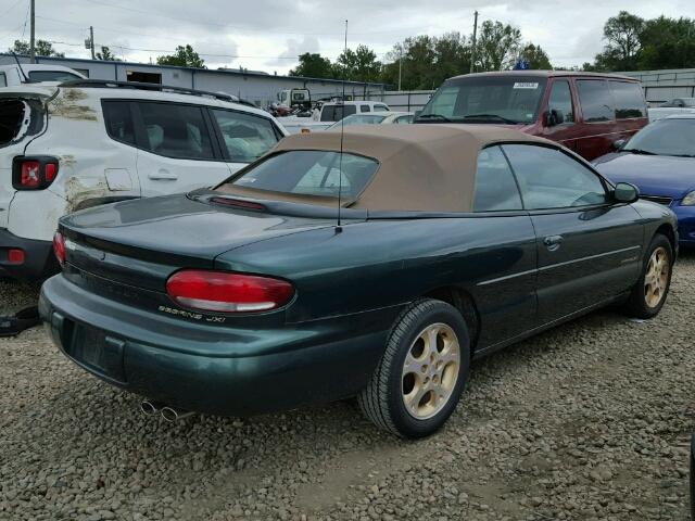 3C3EL55HXWT201509 - 1998 CHRYSLER SEBRING JX GREEN photo 4