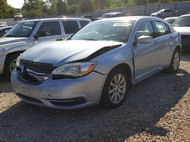 1C3CCBBBCN176207 - 2012 CHRYSLER 200 TOURIN BLUE photo 2