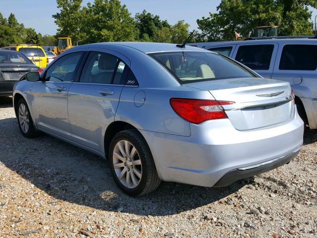 1C3CCBBBCN176207 - 2012 CHRYSLER 200 TOURIN BLUE photo 3