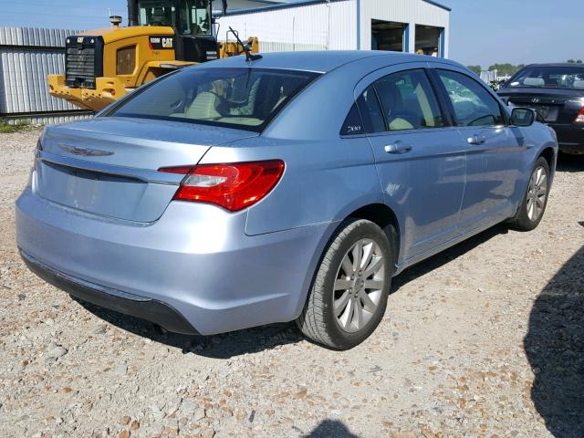 1C3CCBBBCN176207 - 2012 CHRYSLER 200 TOURIN BLUE photo 4