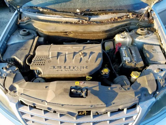 2C8GF68414R646620 - 2004 CHRYSLER PACIFICA BLUE photo 7