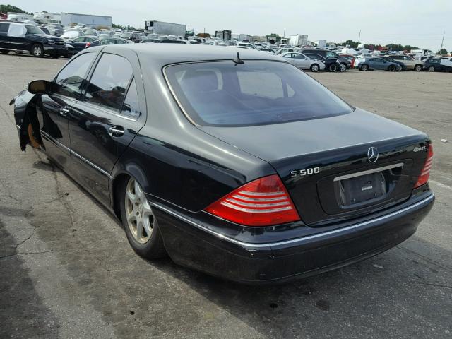 WDBNG84J04A420732 - 2004 MERCEDES-BENZ S 500 4MAT BLACK photo 3