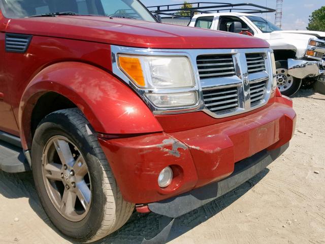 1D8GU58K47W681861 - 2007 DODGE NITRO SLT RED photo 10