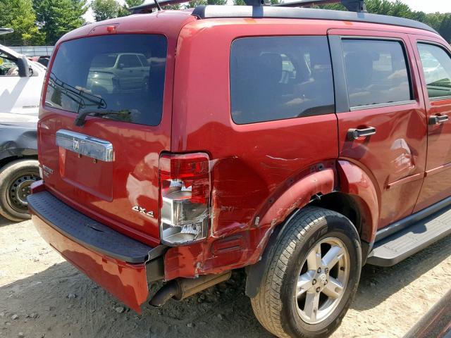 1D8GU58K47W681861 - 2007 DODGE NITRO SLT RED photo 9