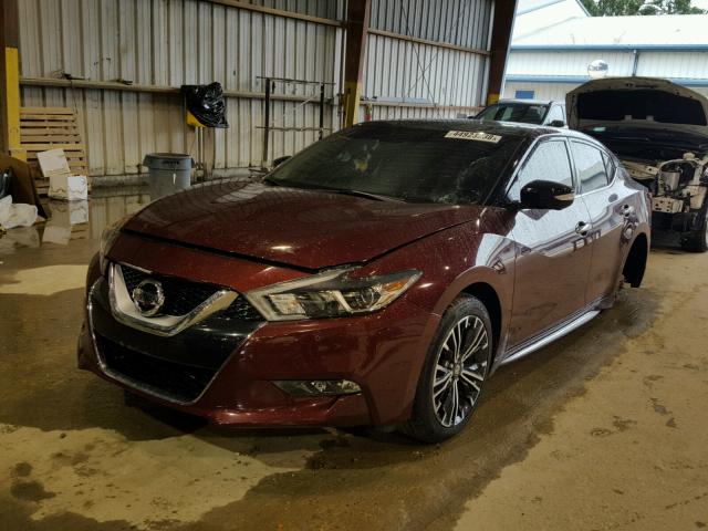 1N4AA6AP2HC424442 - 2017 NISSAN MAXIMA 3.5 RED photo 2