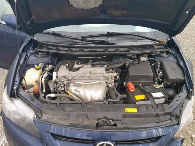 JTKJF5C71C3039314 - 2012 TOYOTA SCION TC ლურჯი ფოტო 7