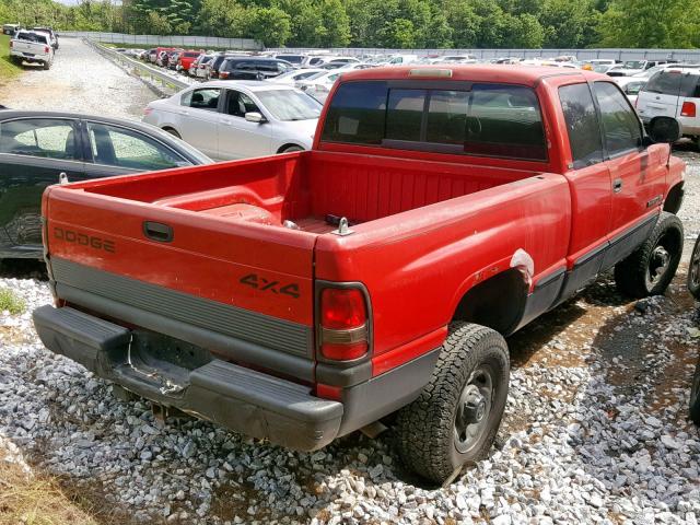 3B7KF22Z0WG106872 - 1998 DODGE RAM 2500 RED photo 4