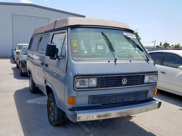 WV2ZB025XHH060909 - 1987 VOLKSWAGEN VANAGON CA BLUE photo 1