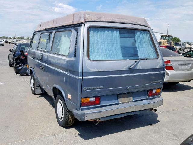 WV2ZB025XHH060909 - 1987 VOLKSWAGEN VANAGON CA BLUE photo 3