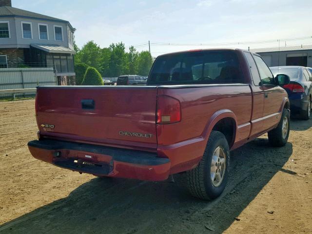 1GCDT19X038262878 - 2003 CHEVROLET S TRUCK S1 BURGUNDY photo 4