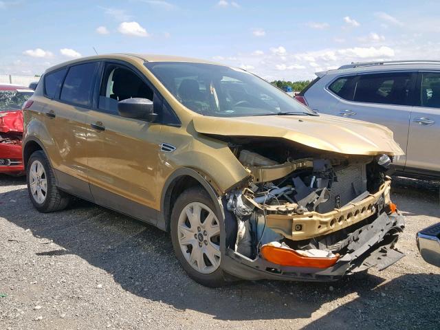 1FMCU0F74FUB09449 - 2015 FORD ESCAPE S GOLD photo 1