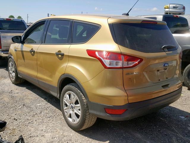 1FMCU0F74FUB09449 - 2015 FORD ESCAPE S GOLD photo 3