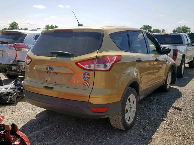 1FMCU0F74FUB09449 - 2015 FORD ESCAPE S GOLD photo 4