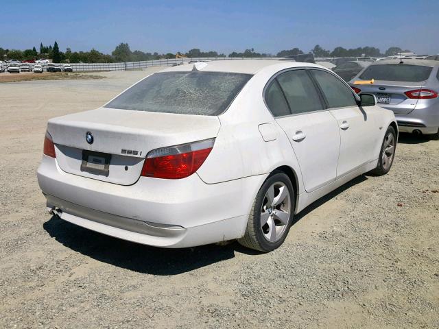 WBANA53515B863809 - 2005 BMW 525 I WHITE photo 4