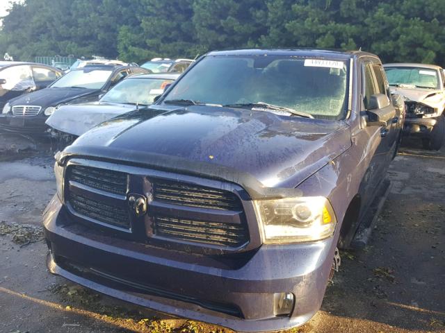 1C6RR7MTXDS531444 - 2013 RAM 1500 SPORT BLUE photo 2