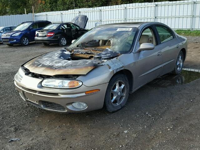 1G3GR64H124164635 - 2002 OLDSMOBILE AURORA BEIGE photo 2