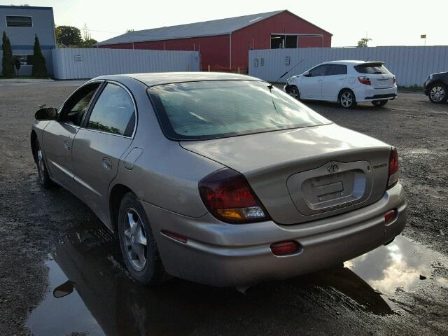 1G3GR64H124164635 - 2002 OLDSMOBILE AURORA BEIGE photo 3