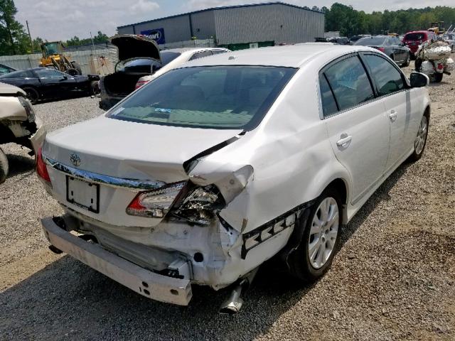 4T1BK3DB7CU457459 - 2012 TOYOTA AVALON BAS WHITE photo 4