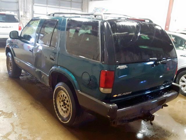 1GNDT13W0T2124042 - 1996 CHEVROLET BLAZER GREEN photo 3