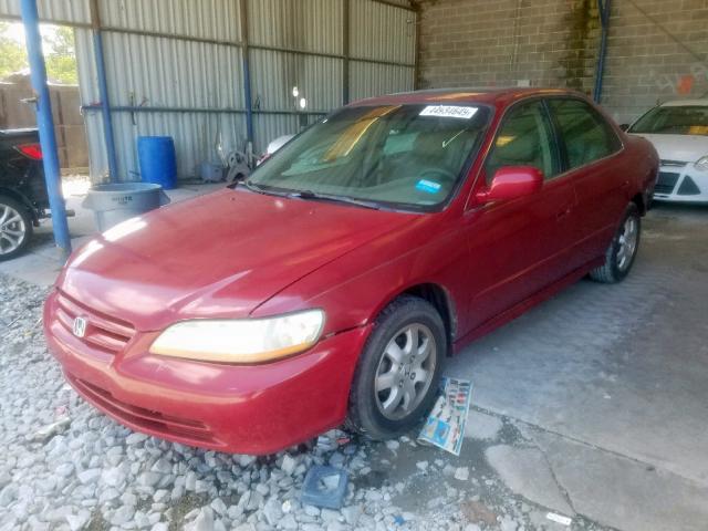 1HGCG56602A123295 - 2002 HONDA ACCORD EX MAROON photo 2