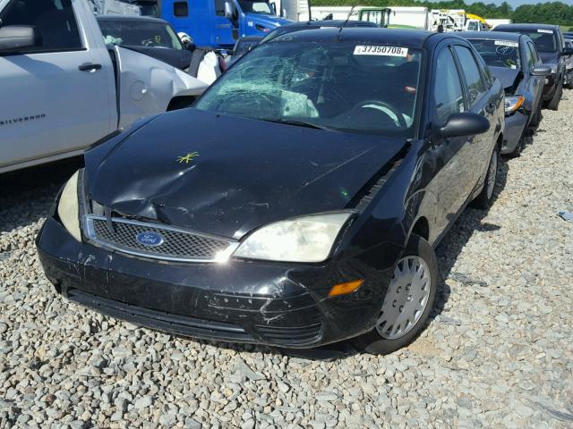 1FAFP34N37W359854 - 2007 FORD FOCUS ZX4 BLACK photo 2