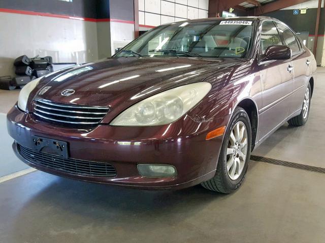 JTHBF30G620036329 - 2002 LEXUS ES 300 MAROON photo 2