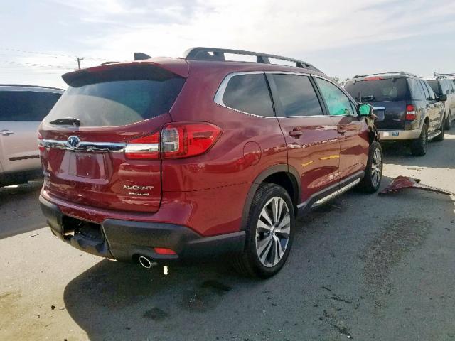 4S4WMAMD6K3436916 - 2019 SUBARU ASCENT LIM RED photo 4