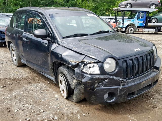 1J8FT47W67D181331 - 2007 JEEP COMPASS BLACK photo 1