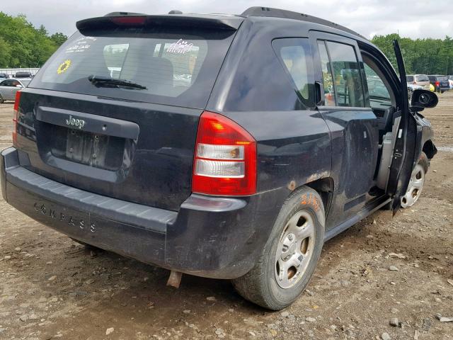 1J8FT47W67D181331 - 2007 JEEP COMPASS BLACK photo 4