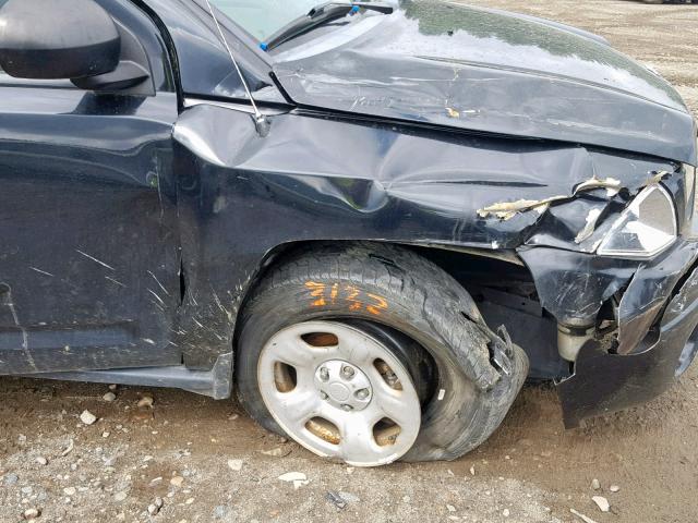 1J8FT47W67D181331 - 2007 JEEP COMPASS BLACK photo 9