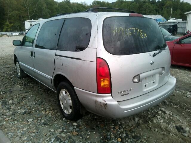 4N2XN11T5YD836354 - 2000 NISSAN QUEST SE SILVER photo 3