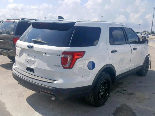 1FM5K8AR1KGB23355 - 2019 FORD EXPLORER P WHITE photo 4