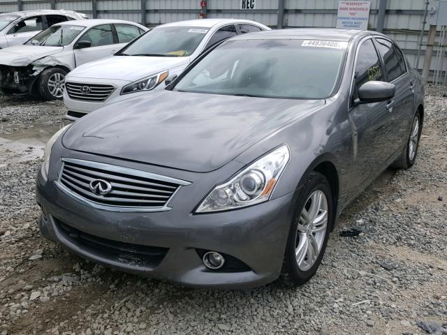 JN1DV6AP0CM812366 - 2012 INFINITI G25 BASE GRAY photo 2