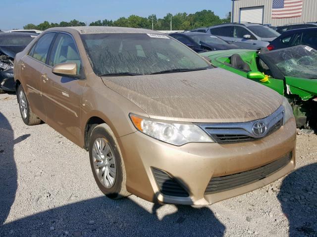 4T4BF1FK1CR253171 - 2012 TOYOTA CAMRY BASE GOLD photo 1