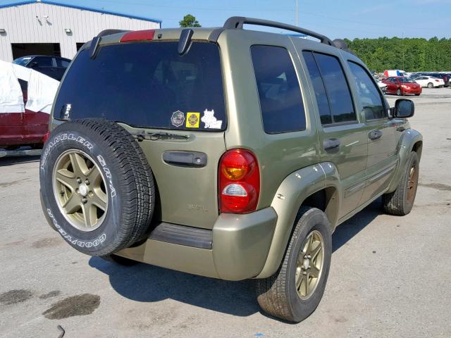 1J4GK38K32W333352 - 2002 JEEP LIBERTY RE GREEN photo 4