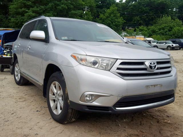 5TDBK3EHXDS185387 - 2013 TOYOTA HIGHLANDER GRAY photo 1