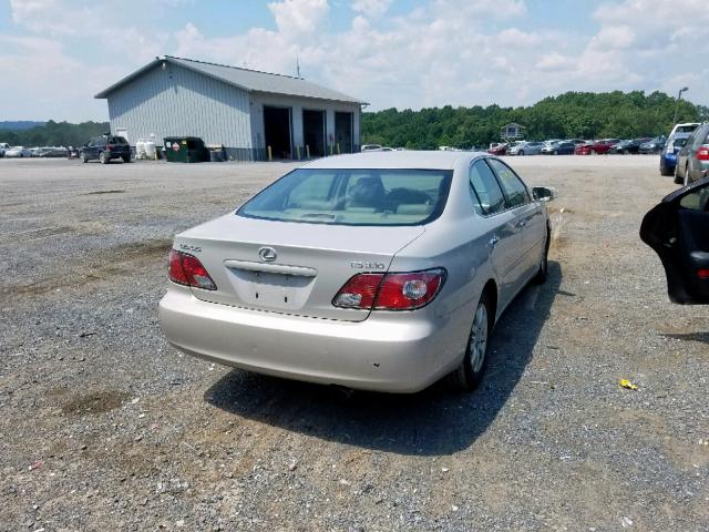 JTHBA30G345018455 - 2004 LEXUS ES 330 TAN photo 4