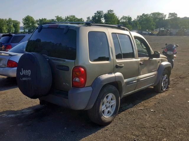 1J4GL48K44W249868 - 2004 JEEP LIBERTY SP TAN photo 4