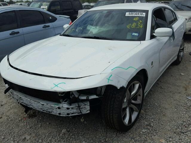 2C3CDXCT3FH874965 - 2015 DODGE CHARGER R/ WHITE photo 2