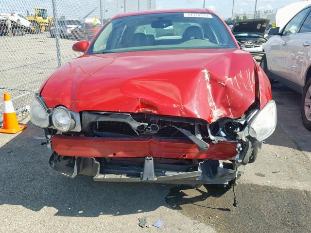 2G4WD582681202385 - 2008 BUICK LACROSSE C RED photo 9
