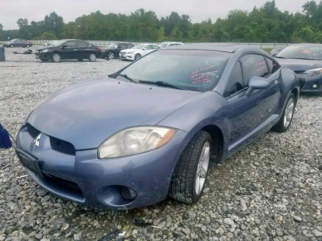 4A3AK24F07E053204 - 2007 MITSUBISHI ECLIPSE GS BLUE photo 2