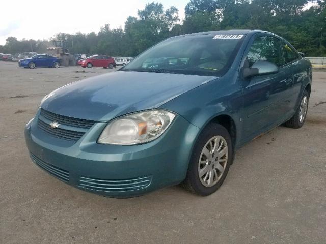 1G1AT18H897224979 - 2009 CHEVROLET COBALT LT BLUE photo 2