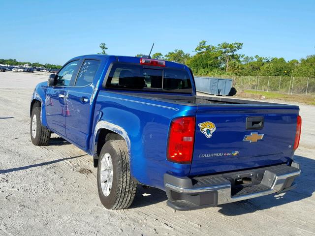 1GCGSCEN3J1300383 - 2018 CHEVROLET COLORADO L BLUE photo 3